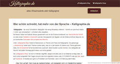 Desktop Screenshot of kalligraphie.de